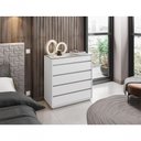 Ver imagem 2 de Cômoda Viena 5 Gavetas MDP MDF Corrediças Telescópicas Branco