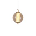 Ver imagem 1 de Lustre Pendente Nordecor Janni 2885 Dourado Fosco Led Bivolt
