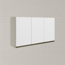 Ver imagem 6 de Armario Aereo 3 Portas Mdf 120 Cm Kali 12197 Bianco Toq Branco Uv Nicioli
