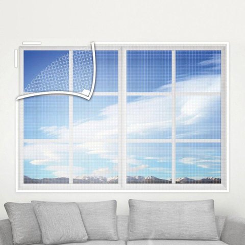 Tela Mosquiteira - Proteção contra Mosquitos e Insetos Tamanho:125x155cm