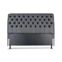 Ver imagem 4 de Cabeceira de Cama Box Casal Queen 158cm Pádua Couro Preto