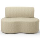 Ver imagem 5 de Sofá 2 Lugares 140cm Orgânico para Sala de Estar Living Larissa L02 Linho Bege - Lyam Decor