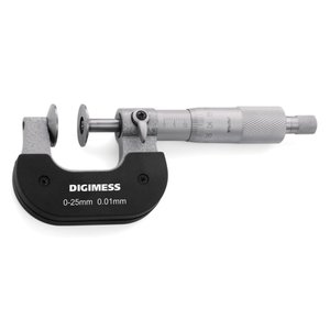 Micrômetro Externo para Medir Espessura de Dentes de Engrenagens Capacidade 75-100mm Resolução