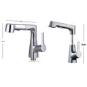 Ver imagem 6 de Torneira Extensivel Gourmet Cozinha Banheiro Pia Mesa Bancada Ducha Dois Jatos Monocomando Articulad