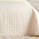 Ver imagem 3 de Kit Cobre Leito Milano King Micropercal 300 Fios Matelado Colcha 3 Peças Marfim
