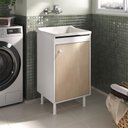 Ver imagem 6 de Balcão de Lavanderia com Tanque + Válvula + Sifão 100% Mdf