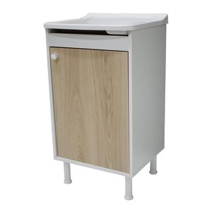 Balcão de Lavanderia com Tanque + Válvula + Sifão 100% Mdf