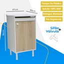 Ver imagem 2 de Balcão de Lavanderia com Tanque + Válvula + Sifão 100% Mdf