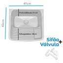 Ver imagem 5 de Balcão de Lavanderia com Tanque + Válvula + Sifão 100% Mdf