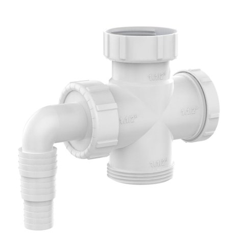 Adaptador Máquina Lavar Louça Tanque Saida Sifão Blukit:branco