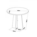 Ver imagem 5 de Mesa de Jantar Redonda Piece com 4 Cadeiras Iza Mel/blonde/cinza - Casa Giulia