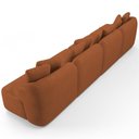 Ver imagem 7 de Sofá 5 Lugares para Sala de Estar Living 388cm Arlo F04 Veludo Telha - Lyam Decor
