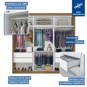 Ver imagem 4 de Guarda Roupa Casal 3 Portas 4 Gavetas de Correr Itália -Mt- Rei de Casa Freijó