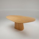 Ver mais imagens de Mesa para Sala de Jantar Orgânica em MDF Yescasa Marrom/Castanho Mel