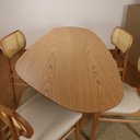 Ver imagem 7 de Mesa para Sala de Jantar Orgânica em MDF Yescasa Marrom/Castanho Mel