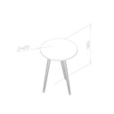 Ver imagem 3 de Mesa Lateral Redonda Rt 3144 Marrom