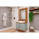 Ver imagem 1 de Conjunto Banheiro c/Espelho Milano/Monet 80cm Pistache MGM