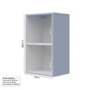 Ver imagem 4 de Armário Aéreo Planejado 1 Porta 40cm Marselha CabeCasa MadeiraOriginals Azul/Sereno