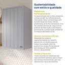 Ver mais imagens de Armário Aéreo Planejado 1 Porta 40cm Marselha CabeCasa MadeiraOriginals Azul/Sereno