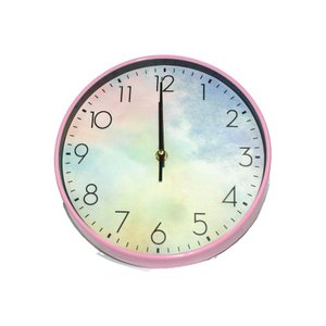 Relógio de Parede 24x4cm N2395698 Rosa - Quanhe