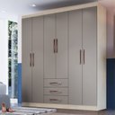 Ver imagem 1 de Guarda Roupa Casal 6 Portas 3 Gavetas Lisboa 2050 Móveis Doripel