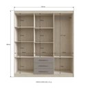 Ver imagem 4 de Guarda Roupa Casal 6 Portas 3 Gavetas Lisboa 2050 Móveis Doripel