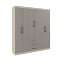 Ver imagem 3 de Guarda Roupa Casal 6 Portas 3 Gavetas Lisboa 2050 Móveis Doripel