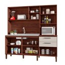 Ver imagem 3 de Armário de Cozinha Pequeno 7 Portas e 2 Gaveta Mega Kits Paraná