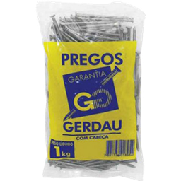 Prego C/ Cabeça 25 X 72 MM - 1 Kg - Gerdau Aços Longos - 1