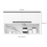 Armário Aéreo Cozinha Modulado Manhattan Ph 3079 com 2 Portas Basculante 120cm Branco Cinza Argila - 2