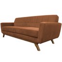 Ver imagem 7 de Sofá 04 Lugares 230cm com Base de Madeira Miami Veludo Camel - CasaePoltrona
