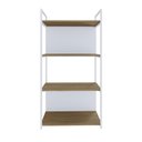 Ver imagem 6 de Estante 04 Prateleiras c/Fundo Yon 60cm Est.Branca
