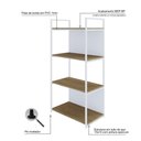 Ver imagem 5 de Estante 04 Prateleiras c/Fundo Yon 60cm Est.Branca