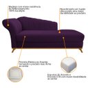Ver imagem 6 de Kit Diva Recamier Vanessa 185cm Lado Direito e 02 Poltronas Laura Suede - Doce Sonho Móveis RECAMIER