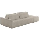 Ver imagem 1 de Sofá Ilha Modular para Sala 252cm com Puff Dublin K01 Bouclê Bege - Lyam Decor