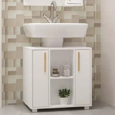Gabinete Super Luxo 2 Portas 1 Prateleira Ecoplan Ecogbpg2-2 - Ecoplanejados