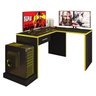 Mesa Gamer Escrivaninha em L DRX9000 com 1 Gaveta Espresso Móveis - 3