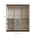 Ver imagem 4 de Guarda Roupas Casal 7 Portas 2 Gavetas Cancun 7000 Móveis Doripel