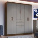 Ver imagem 1 de Guarda Roupas Casal 7 Portas 2 Gavetas Cancun 7000 Móveis Doripel