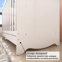 Berço Mini Cama Americano 100% MDF 3 em 1 Ben  - 9