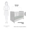 Berço Mini Cama Americano 100% MDF 3 em 1 Ben  - 3