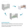 Berço Mini Cama Americano 100% MDF 3 em 1 Ben  - 5