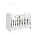 Ver imagem 2 de Berço Mini Cama Americano 100% MDF 3 em 1 Ben Branco/Brilho