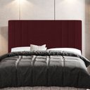 Ver imagem 2 de Kit Cabeceira e Baú Cama Box Queen Size Grace 160cm Suede Bordô - Desk Design