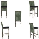 Ver imagem 3 de Mesa Bistro e 2 Banquetas Roma Marrom Corda Náutica 12 Verde