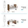 Berço Mini Cama Americano 100% MDF 3 em 1 Ben  - 7