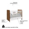 Berço Mini Cama Americano 100% MDF 3 em 1 Ben  - 4