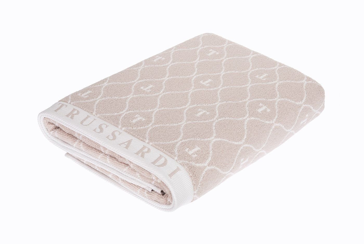 Toalha de Rosto Trussardi Jacquard Fio Tinto Speciale Rose