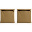 Ver imagem 1 de Kit 2 Capa de Almofada 42cm Decorativa Suede Sofá Poltrona Cor:capuccino