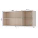 Ver imagem 4 de Ponte Planejada Queen 3 Portas com LED Samambaia CabeCasa MadeiraOriginals Off White